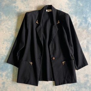 90's Embelished Boxy Blazer